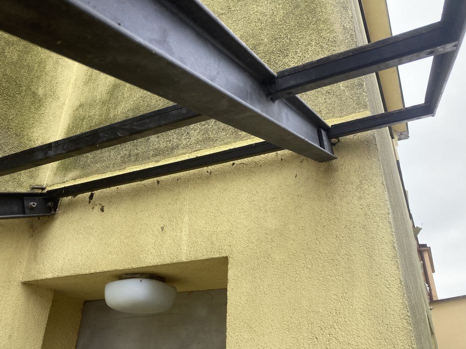 Zadaszenie , daszek , nad drzwi. Stal ocynkowana , malowana !