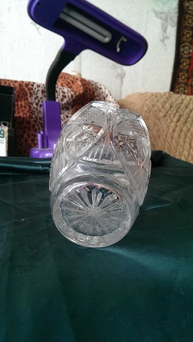 Ваза для цветов «Тюльпан» 16 см. хрусталь СССР Без дефектов