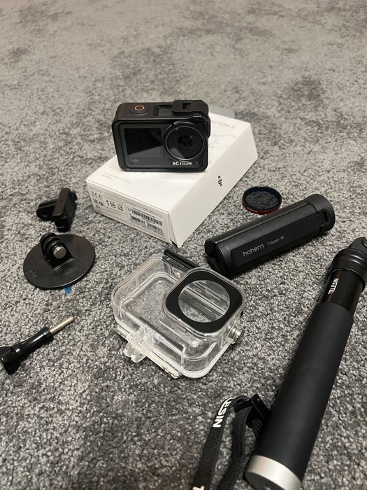 DJI OSMO ACTION 3 zestaw stan bardzo dobry+ filtr cpl