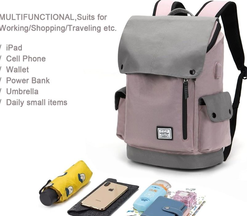 WindTook Plecak czarno-szary na laptopa 15,4 cala