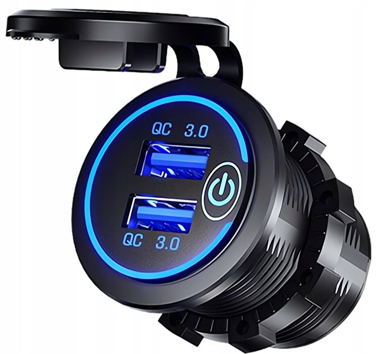 Ładowarka do Zabudowy 2x USB QC3.0 Szybka