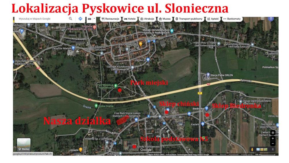 Działka budowlana z projektami dwóch domów wolnostojących - Widok 2