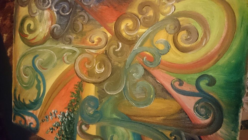 Telas pintadas a mão