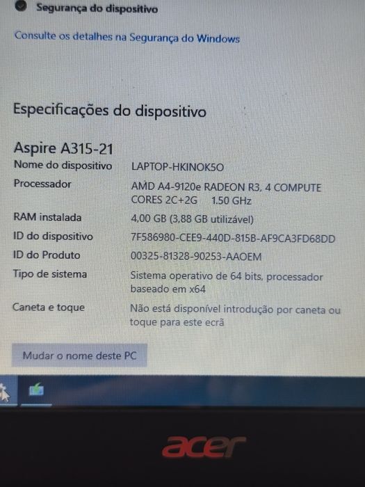 Acer Aspire 3 128GB SSD