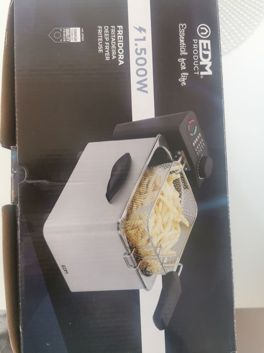 Fritadeira EDM 1,5L Como Nova (com caixa)