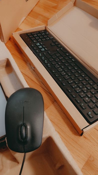 Monitor Dell  P2419H, Rato e Teclado.