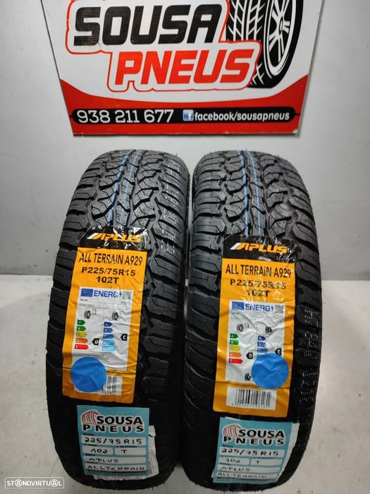 2 pneus novos 225-75r15 aplus - oferta da entrega