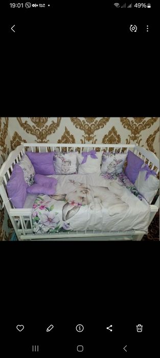 Бортики подушки у дитяче ліжко