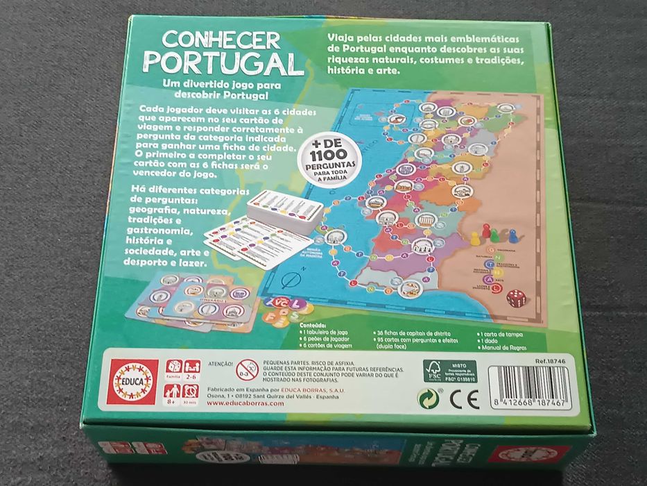 Jogo de criança Conhecer Portugal