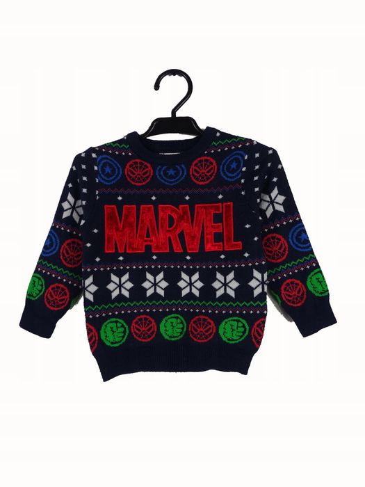 Sweter świąteczny Marvel 86 12/18 msc.