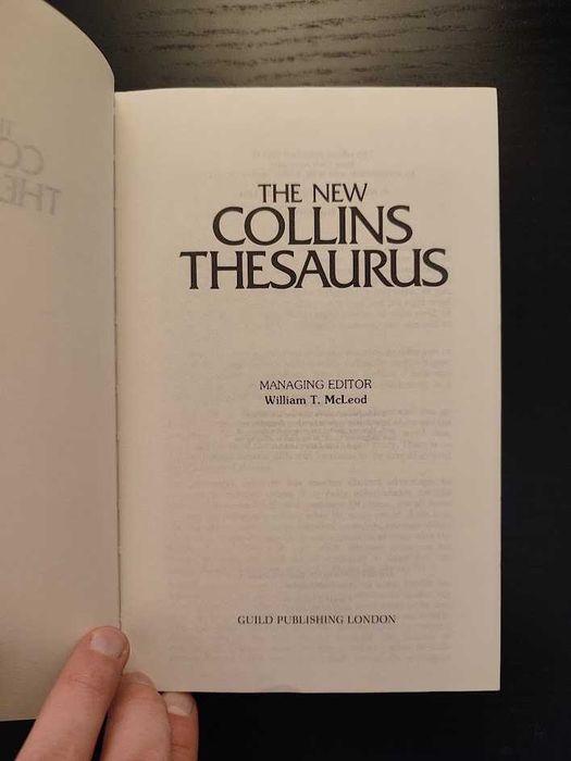 (Env. Incluído) The New Collins Thesaurus de William T. McLeod