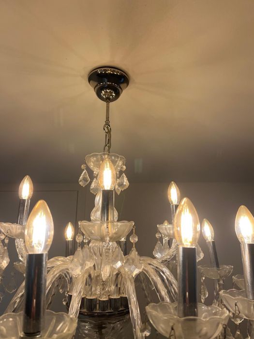 Candeeiro de teto com pingentes