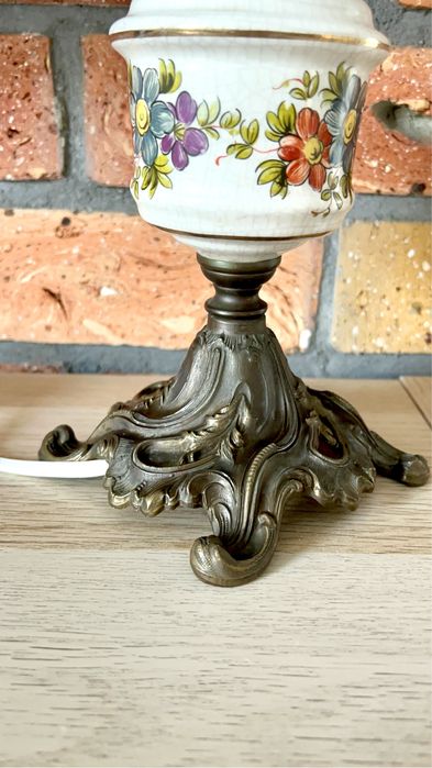 Piekna lampa stylowa wys 41 cm
