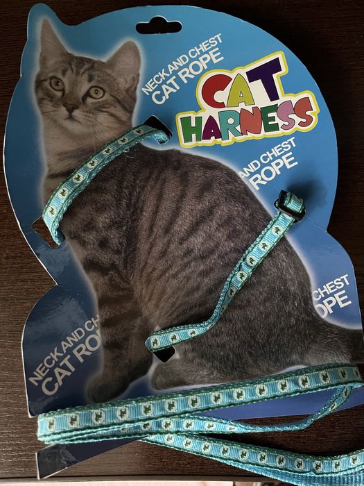 Повідець та нашийник для котиків або маленьких собачок