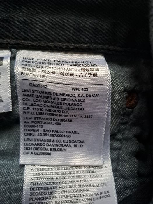 Jeansy Levis 501 W34 L30