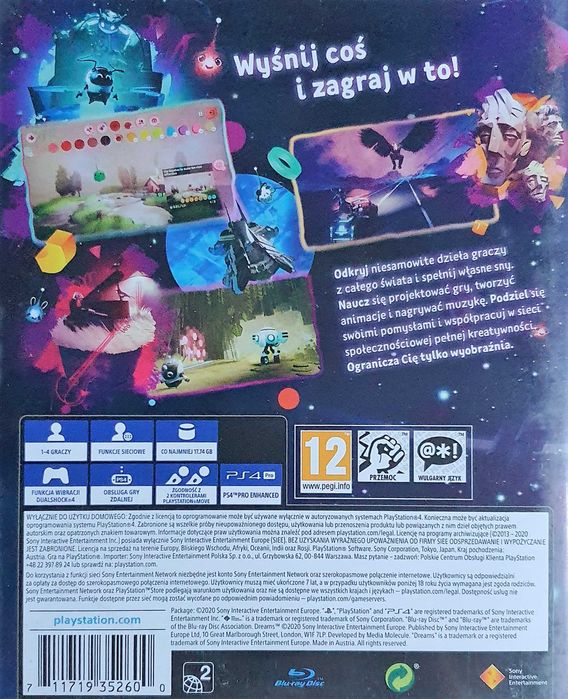 Dreams PL Playstation 4 Playstation 5 PS4 PS5 Sklep Multigames Kraków