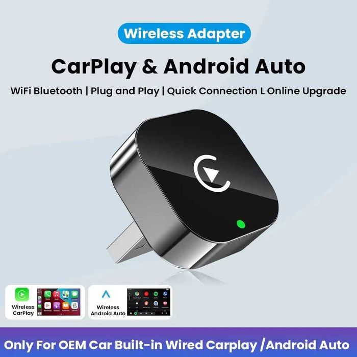 Adapter USB dla bezprzewodowego Carplay i Android Auto