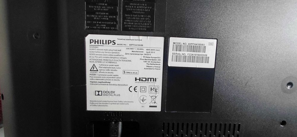 Tv led philips 43" DOLBY SISTEM