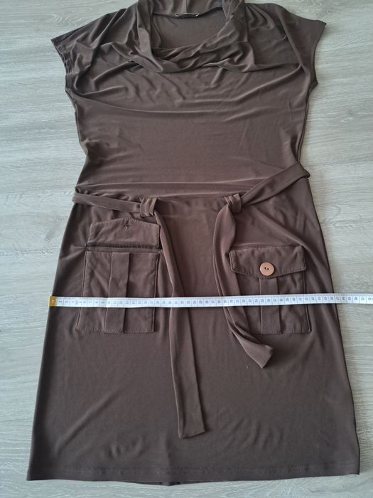 Sukienko tunika L/40 brąz czekolada