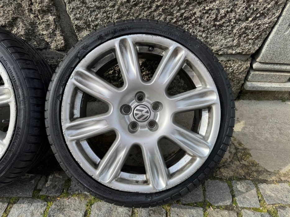 Jantes BBS 17 5x100 (Originais) VW Polo Cross com pneus (PREÇO FIXO)
