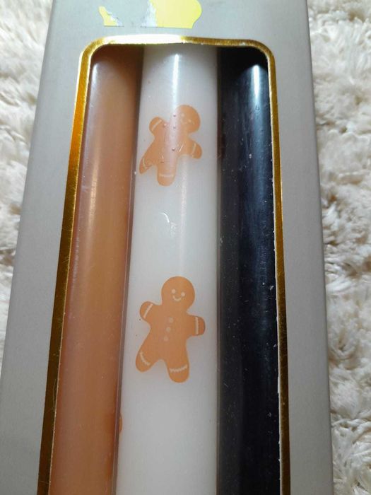 Nowe Świeczki stołowe 3 sztuki Wysyłka w 24h