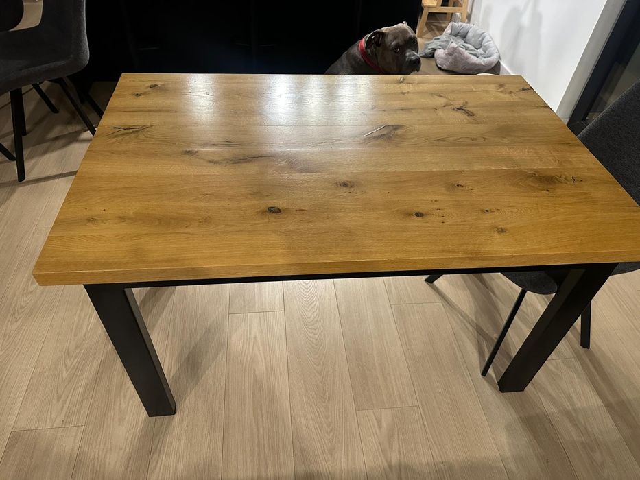 Stół do jadalni blat z litego dębu