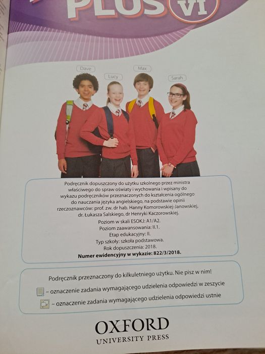 Team up plus 6 class book