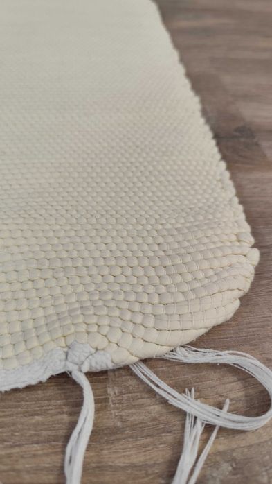 Tapete em algodão 1,25 × 1,88 m – tom amarelado