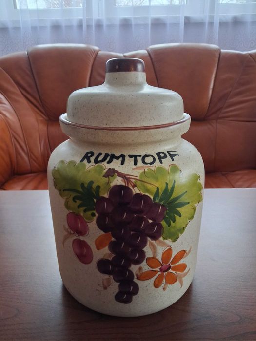 Rumtopf garnek ceramiczny 6l na nalewki kiszenia ogorkow itp stan bdb
