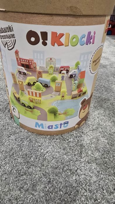 Zabawka drewniana - Klocki. Puzzle+ gra2+