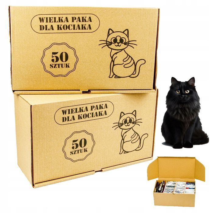 Mokra Karma Dla Kotów - Mix Smaków 50 Saszetek 85G-100G