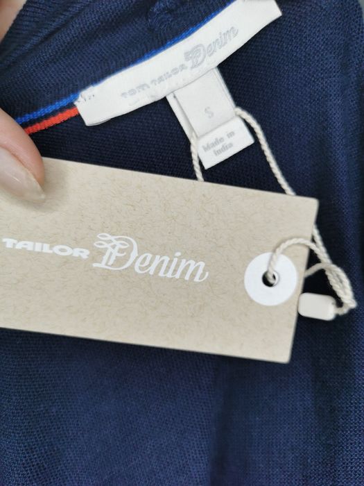 Narzutka sweter Tom Tailor rozmiar S kardigan granatowy