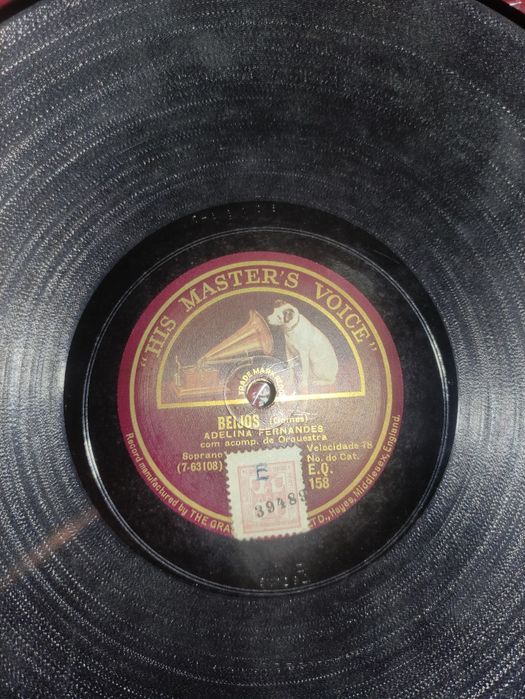 Discos de vinil antigos.