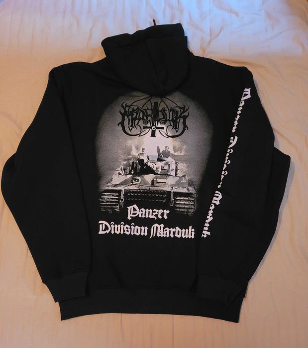 Czarna bluza męska rozpinana z kapturem Marduk Panzer Division Marduk XL