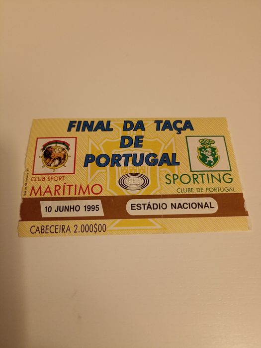 Bilhetes usados Sporting
