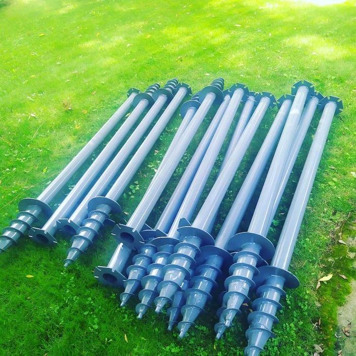 Свая винтовая, гвинтові палі, монтаж,  виробництво, геошуруп