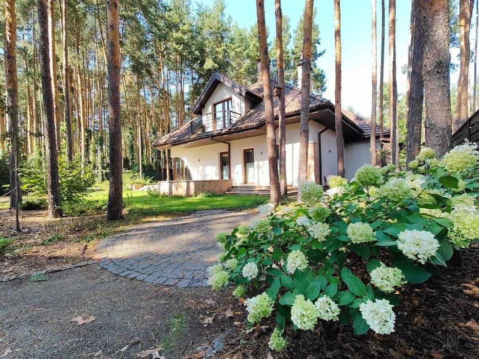 Сучасний будинок з власним природним садом в лісовій Бучі