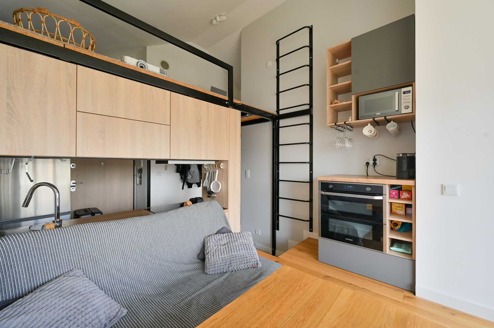 Unique, cleverly designed 30 m² apartment in Bronowice