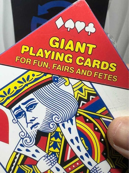 Cartas de jogar Gigantes excelente presente brincadeira
