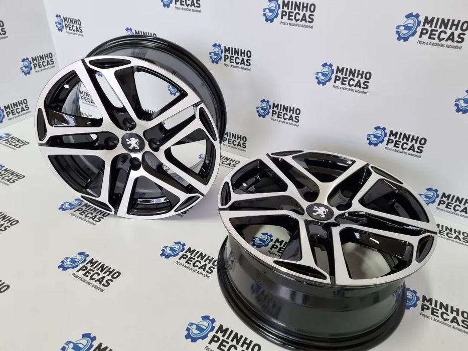 Jantes Peugeot 308 em 16 (4x108) Preto Polido