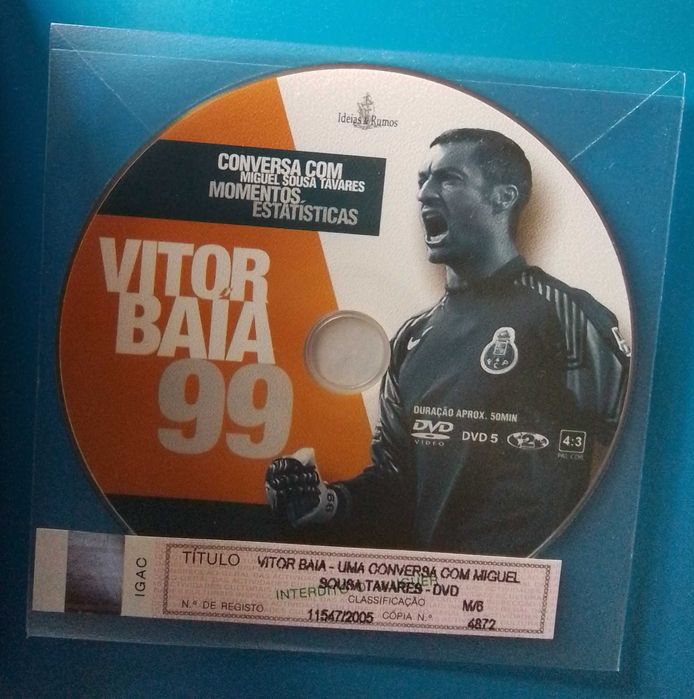 Autobiografia de Vítor Baía (DVD+livro autografado pelo autor)