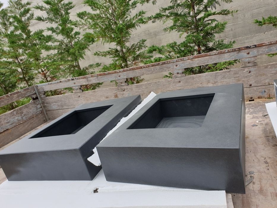 Lavatório para casa de banho em ardosia preta