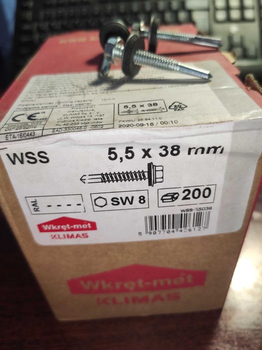 Саморез WSS 5,5x38mm (200шт)