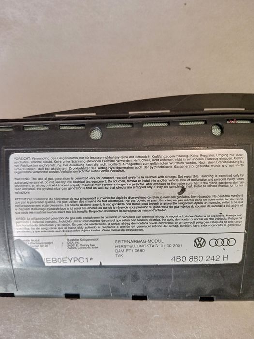 Продам подушки безпеки Audi Wv