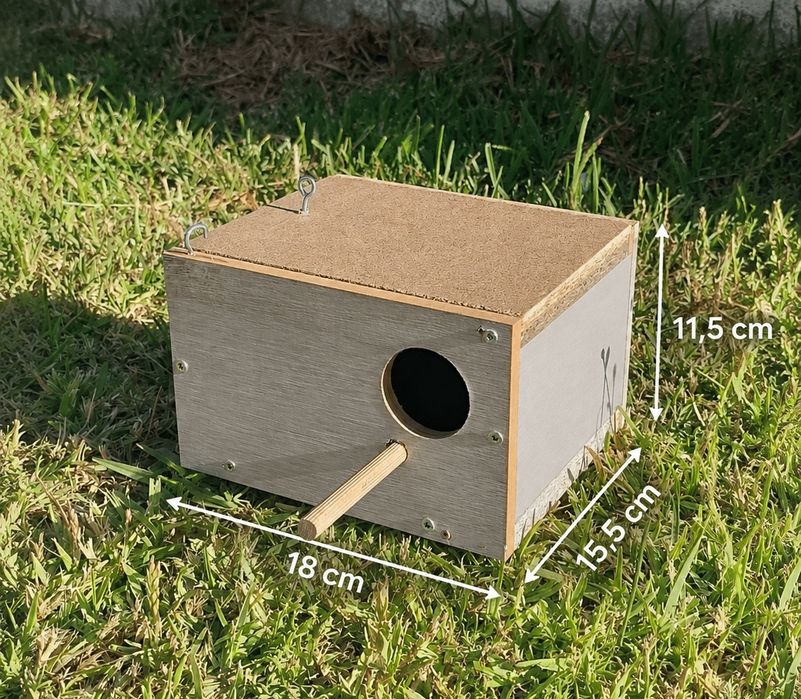 NOVO - Ninho para aves de pequeno porte