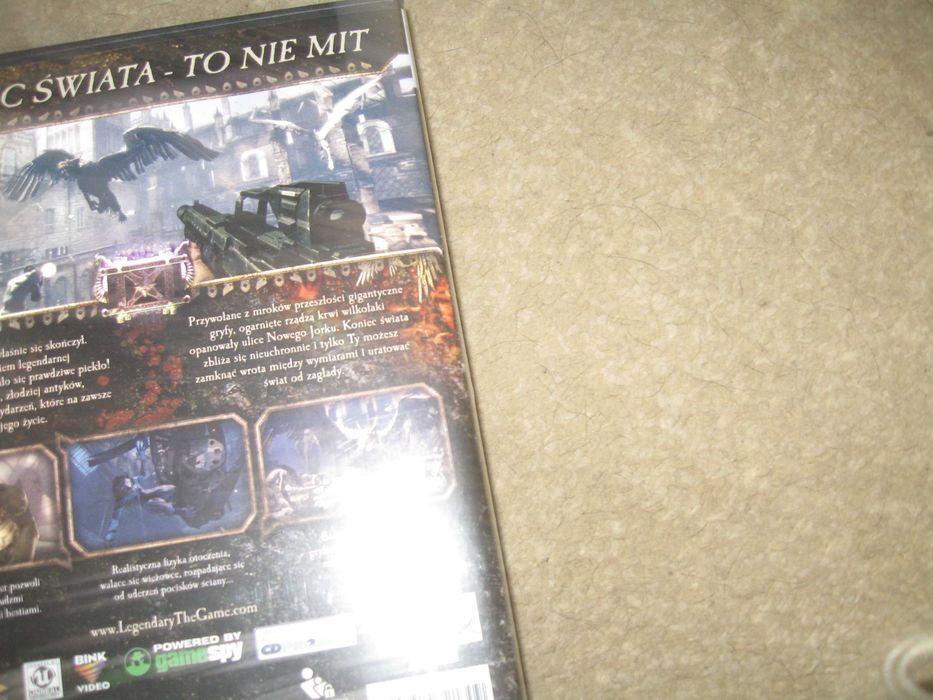 Gra LEGENDARY pc dvd.