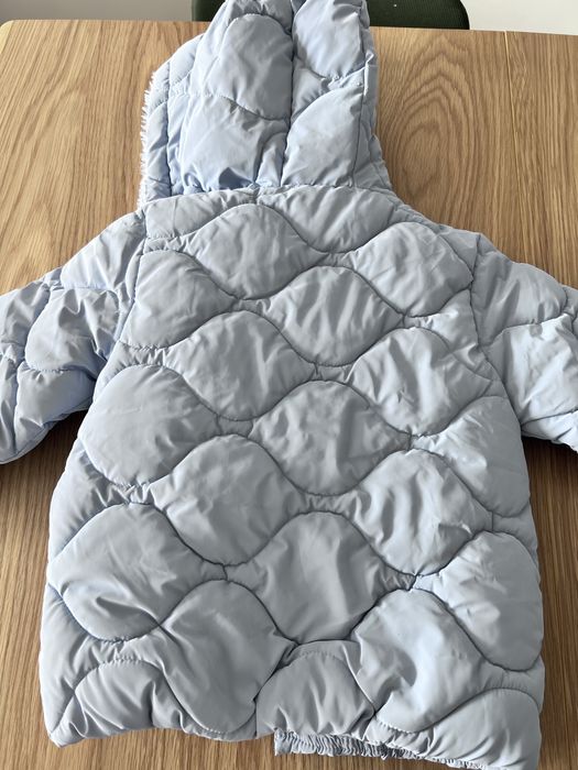 Casaco ZIPPY puffer alcochoado azul com capuz para menina 4-5 anos