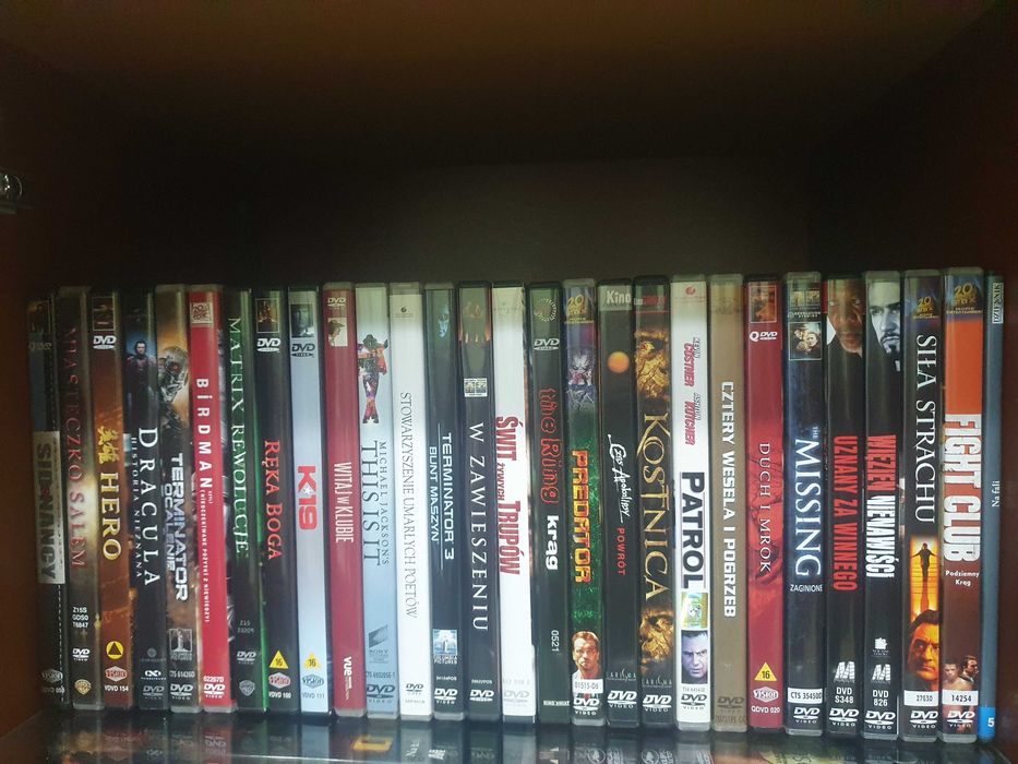 Filmy na DVD od 10 zł szt