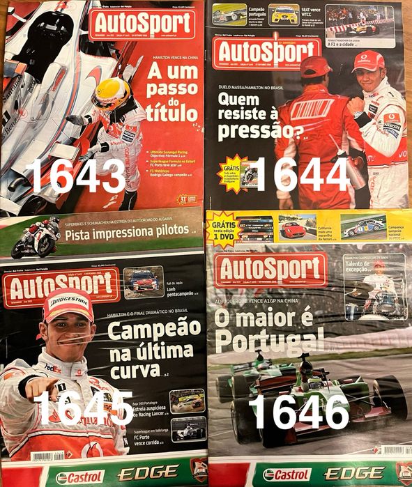Vendo jornais AutoSport - ano 2008