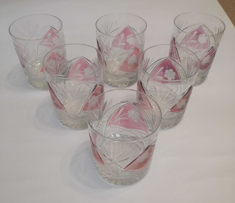 Szklanki kryształowe PRL